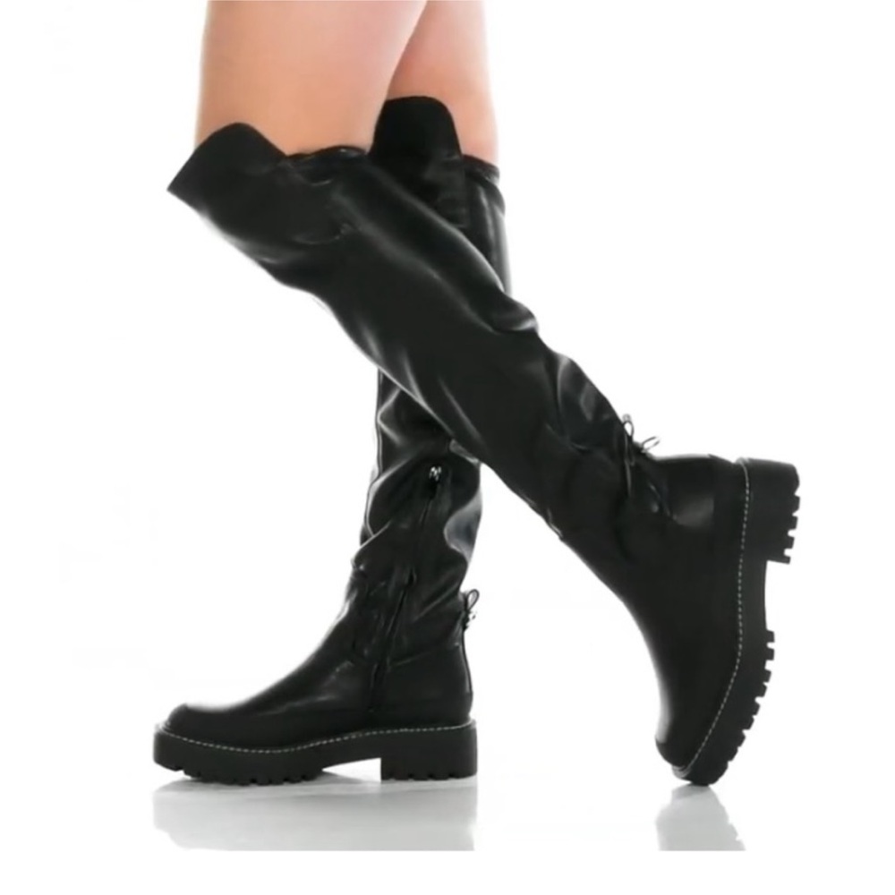 Sam Edelman LeRue Lug Some Over the Knee Boot $225 Sz 9M